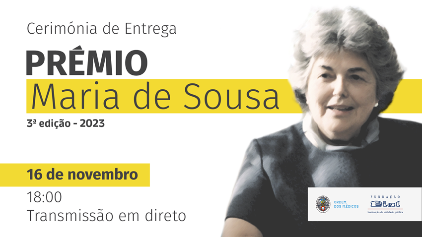 Cerimónia de entrega do Prémio Maria de Sousa 3ª edição - 2023